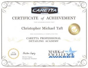 Caretta Certificate of Achievement
